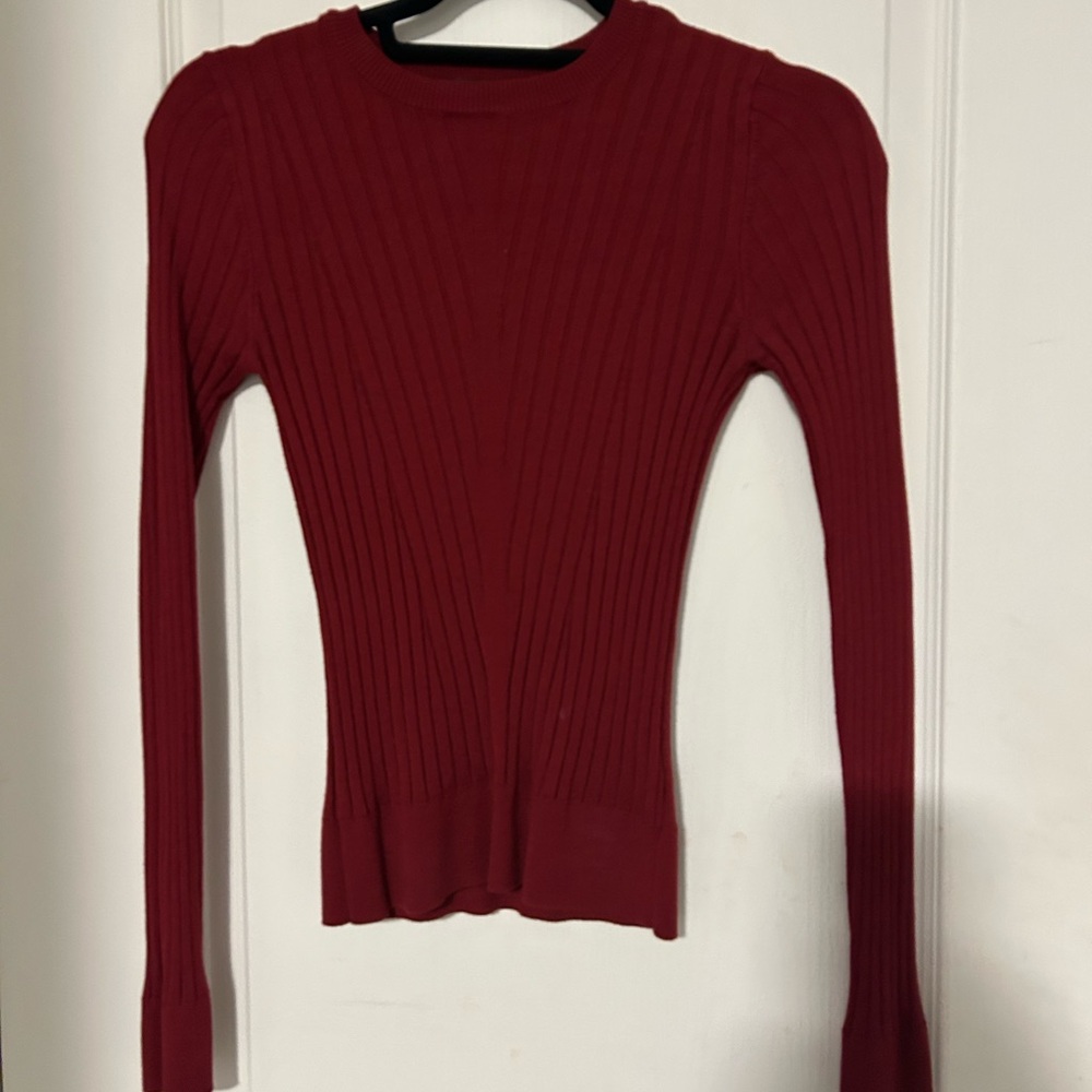 Ribbed red sweater top Dynamite, size small